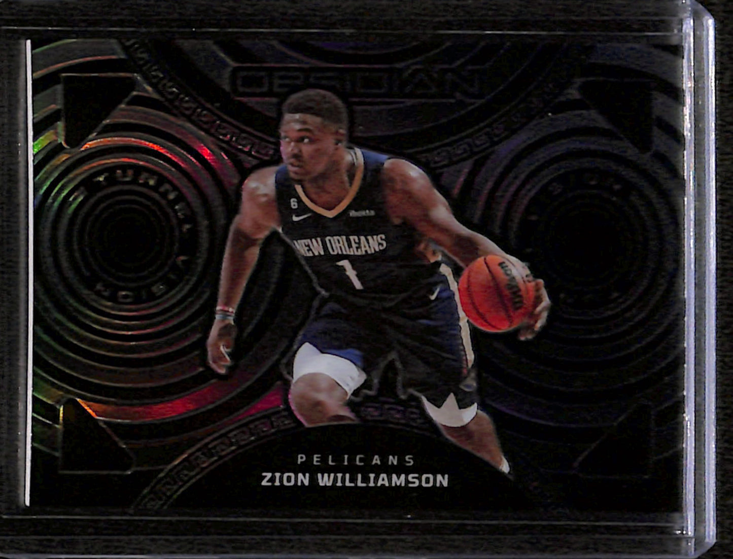 2022-23 Obsidian Zion Williamson Tunnel Vision Purple Electric Etch /75 #12