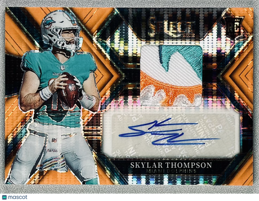 2022 Panini Select Skylar Thompson RPA Neon Orange Pulsar FOTL /30 #RSM-ST RC