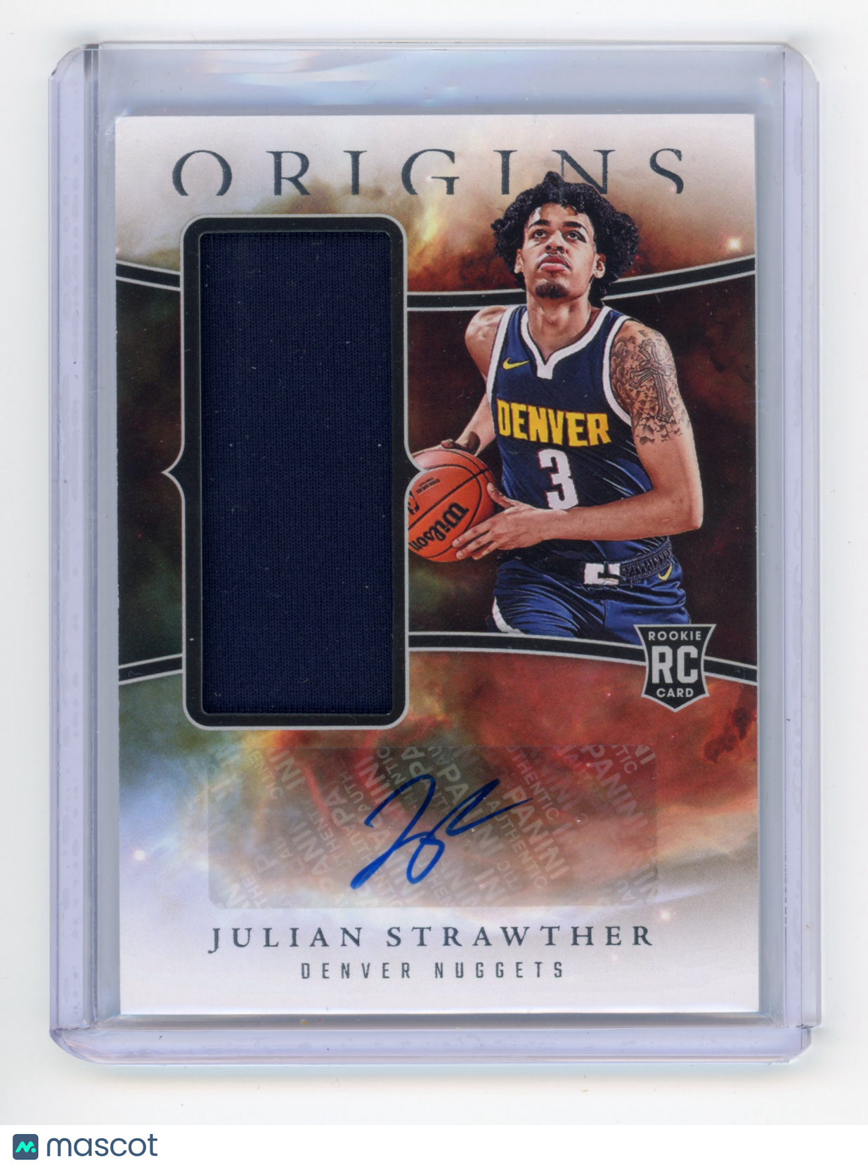 2023 Panini Origins Julian Strawther Rookie Jersey Autographs RC #RJA-JUL