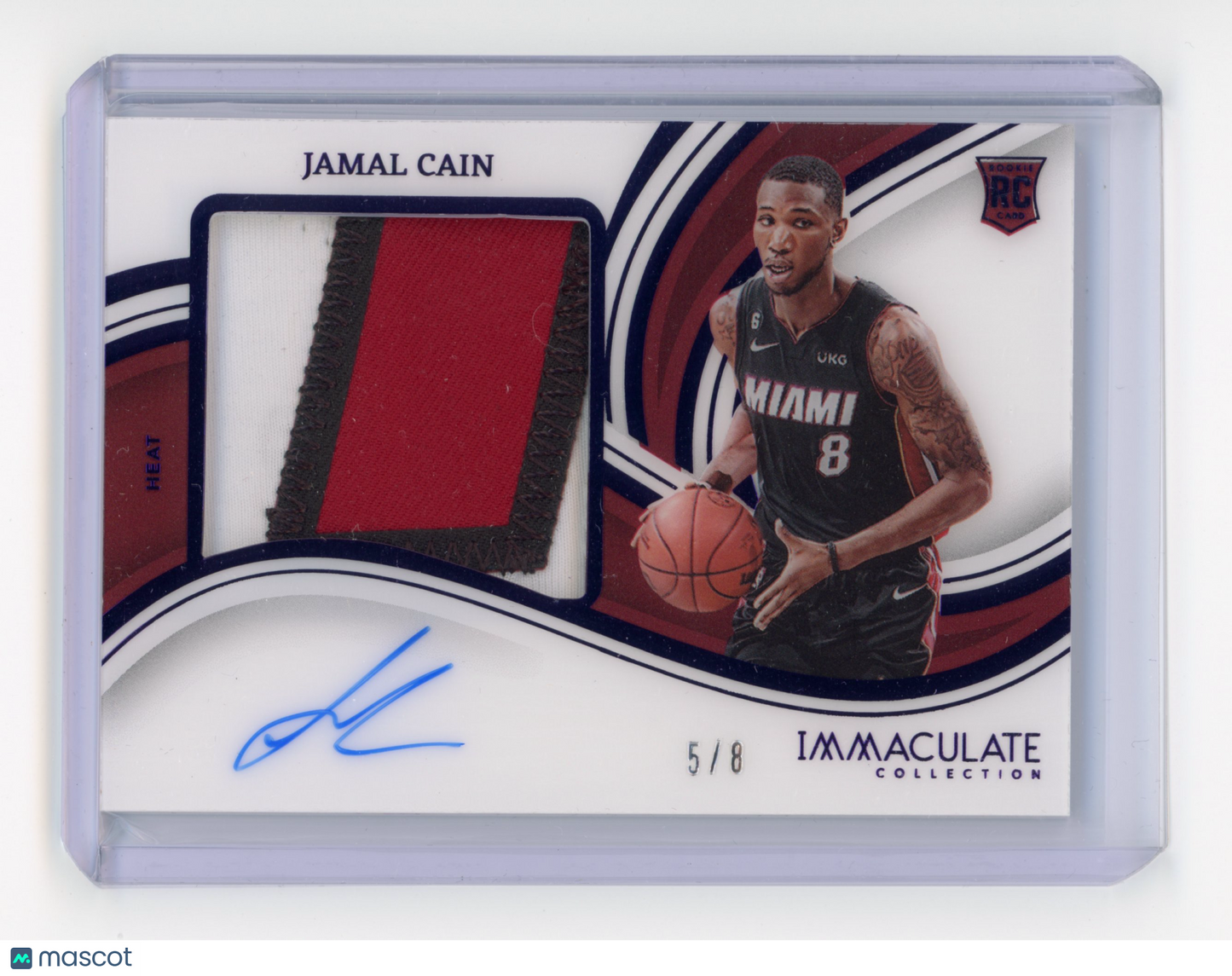 2022 Panini Immaculate Jamal Cain Premium RPA FOTL RC 5 / 8 #PPA-JCA