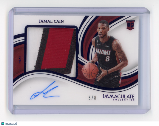 2022 Panini Immaculate Jamal Cain Premium RPA FOTL RC 5 / 8 #PPA-JCA
