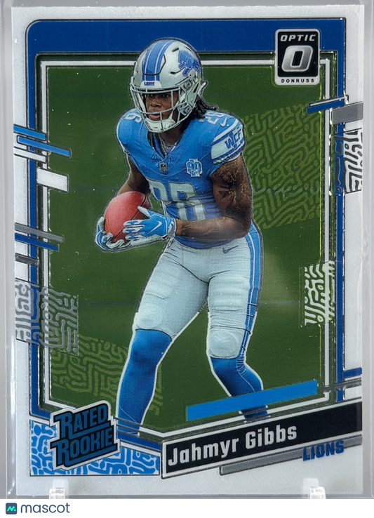 Jahmyr Gibbs 2023 Panini Donruss Optic #236 Rated Rookie