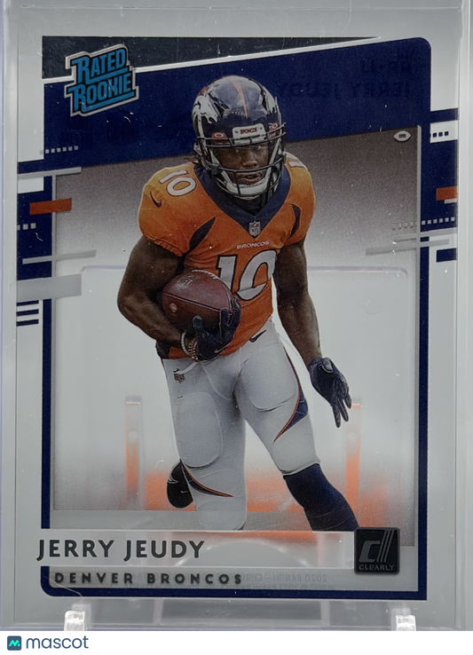 Jerry Jeudy 2020 Panini Chronicles Clearly Donruss Rated Rookies #RR-JJ RC