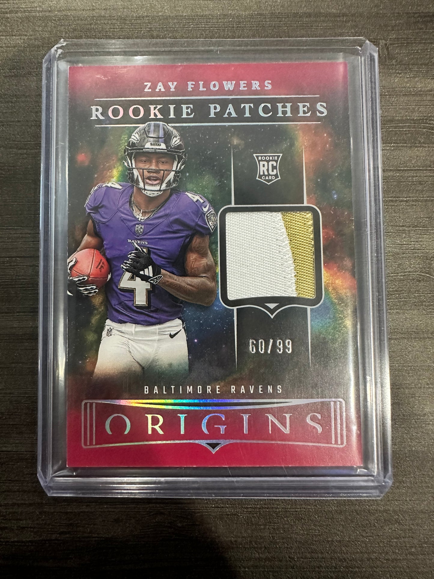 2023 Panini Origins Zay Flowers Rookie Patches Red /99 #RP-ZF