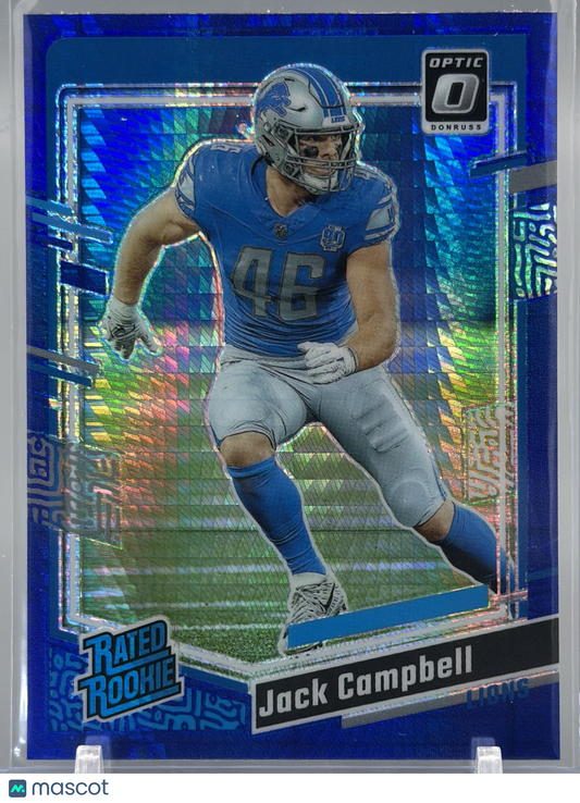 Jack Campbell 2023 Panini Donruss Optic Blue Hyper #20 RC