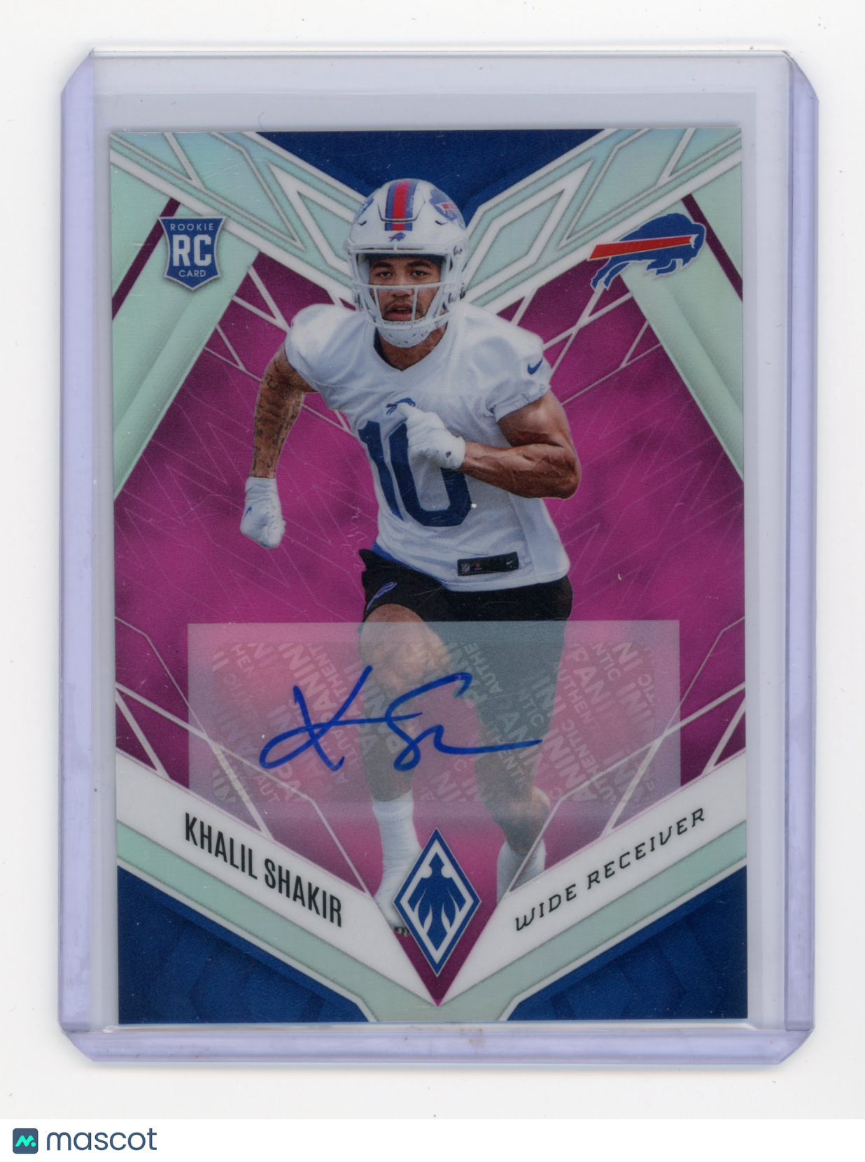 2022 Panini Phoenix Khalil Shakir Rookie Autograph Pink 58/99 RC #145