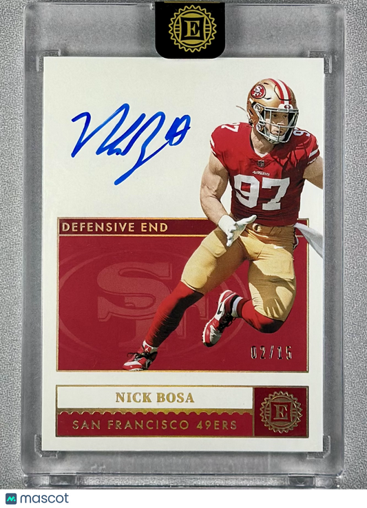 2021 Panini Encased Nick Bosa Autograph /15 #100