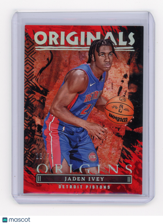 2022 Panini Origins Jaden Ivey Originals Red RC 16/75 #16