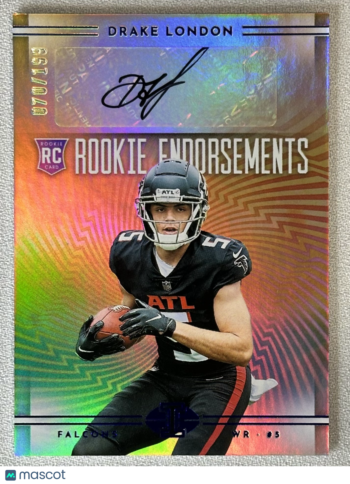 2022 Panini Illusions Drake London Rookie Endorsements Auto /199 #REDL RC