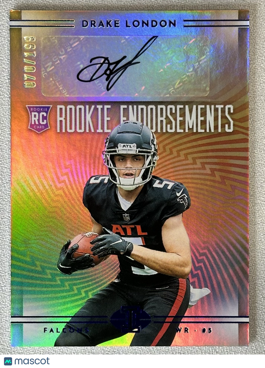 2022 Panini Illusions Drake London Rookie Endorsements Auto /199 #REDL RC