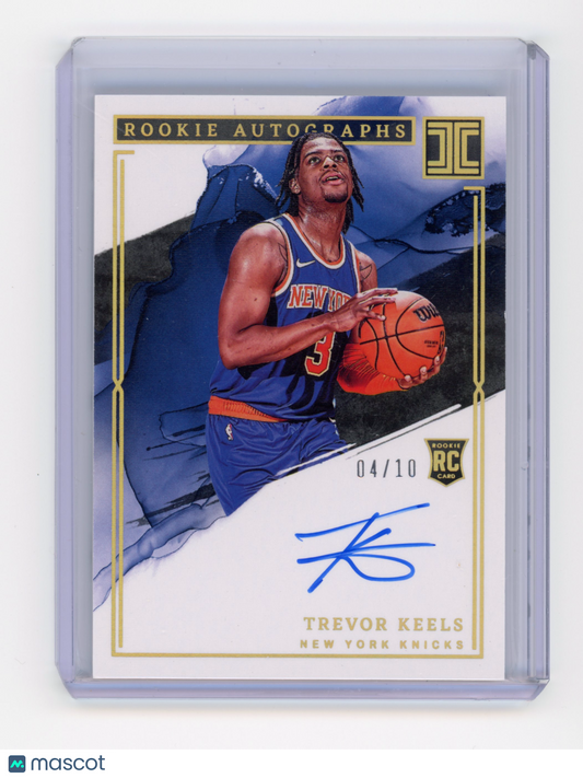 2022 Panini Impeccable Trevor Keels Rookie Autographs Gold RC 04/10 #RA-TKL