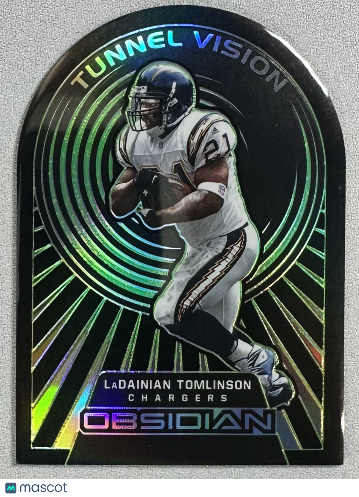 2022 Panini Obsidian LaDainian Tomlinson Tunnel Vision Green /25 #TV-LTO