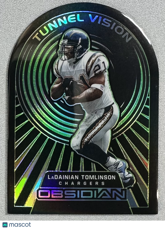 2022 Panini Obsidian LaDainian Tomlinson Tunnel Vision Green /25 #TV-LTO