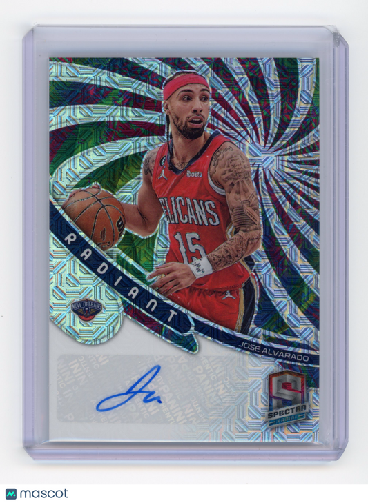 2022 Panini Spectra Jose Alvarado Radiant Signatures Meta 09/25 #RS-JAV