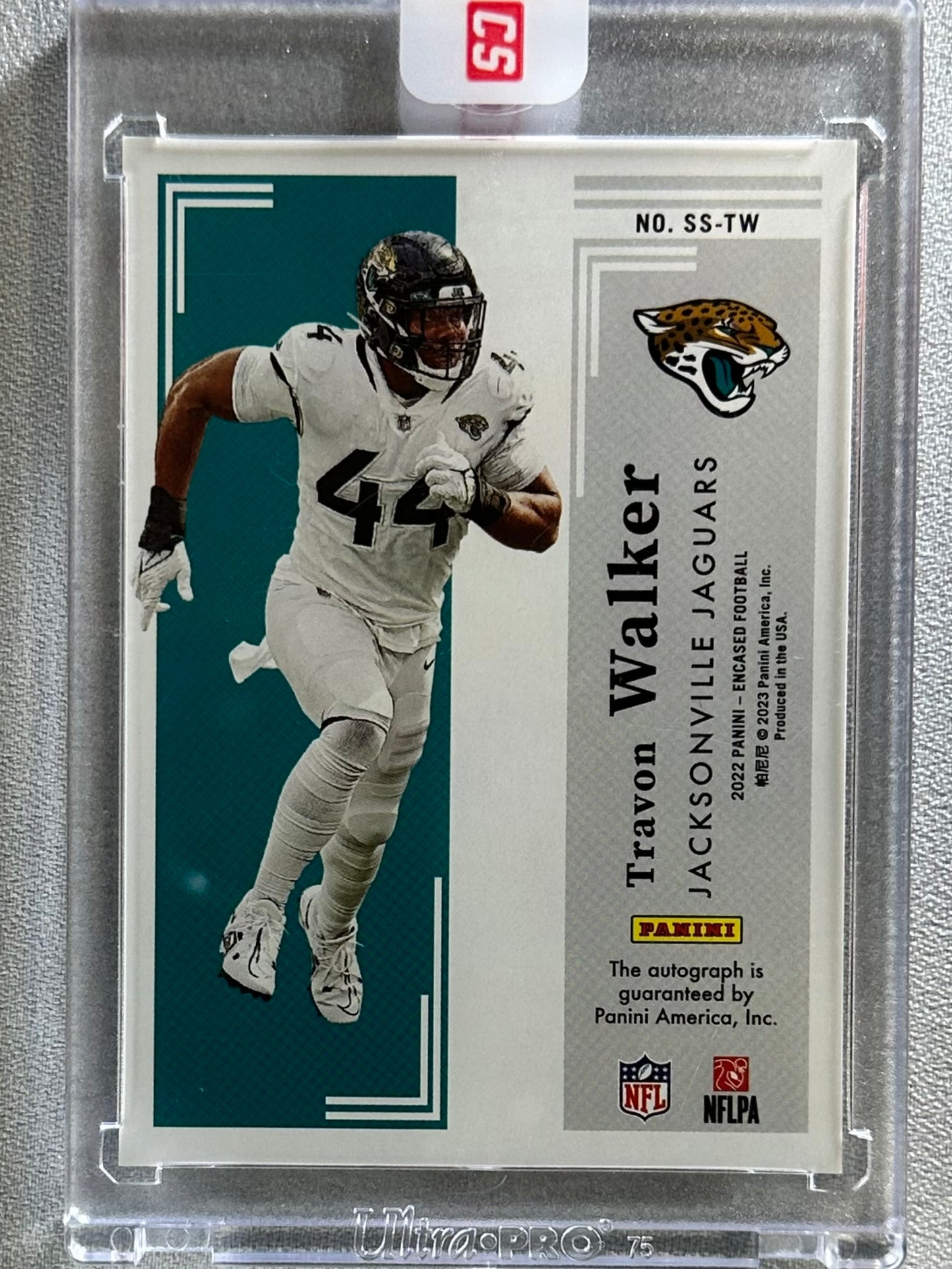 2022 Panini Encased Travon Walker Sapphire Signatures /25 #SS-TW RC