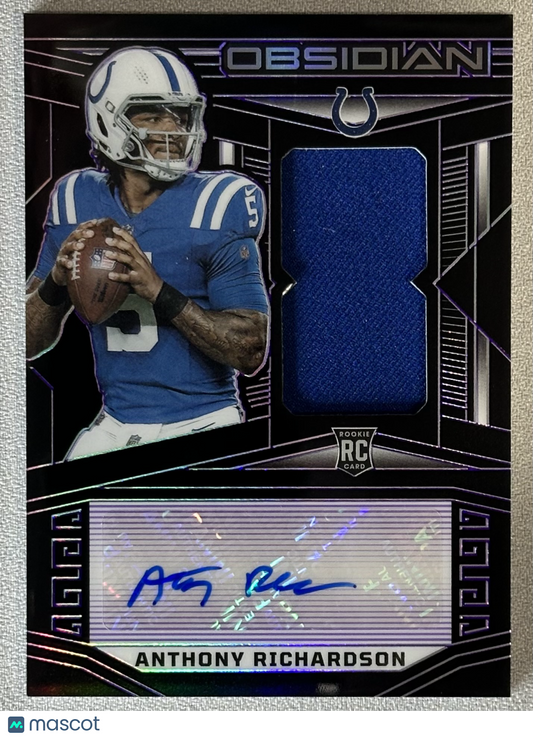 2023 Panini Obsidian Anthony Richardson RPA Purple /75 #222 RC