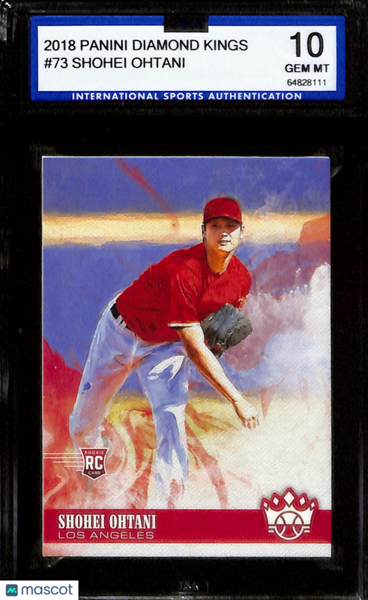 2018-19 Panini Diamond Kings Shohei Ohtani #73 ISA 10