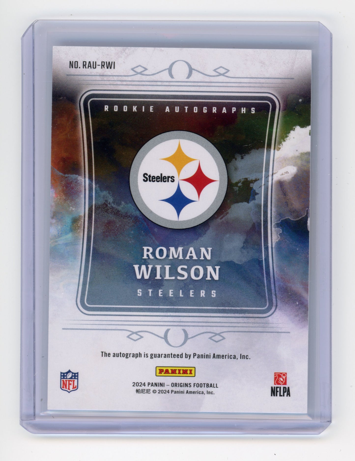 2024 Panini Origins Roman Wilson Rookie Autograph RC #RAU-RWI