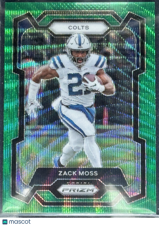 Zack Moss 2023 Panini Prizm Green Wave #132