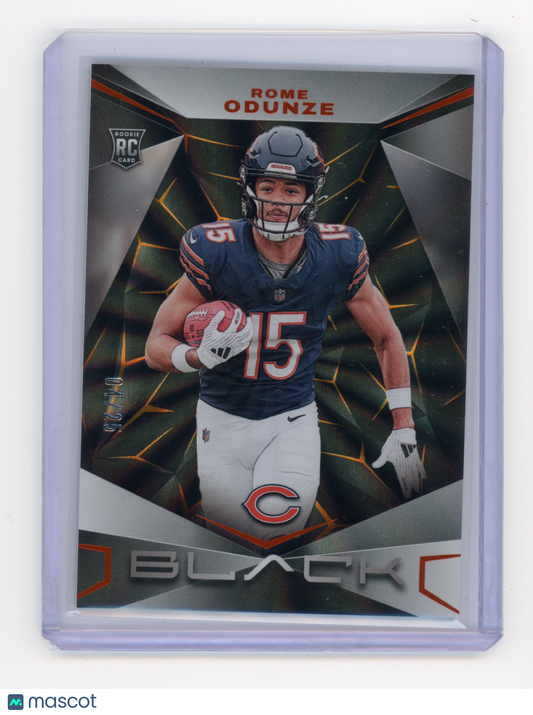 2024 Panini Black Rome Odunze Citrine RC 04/25 #185