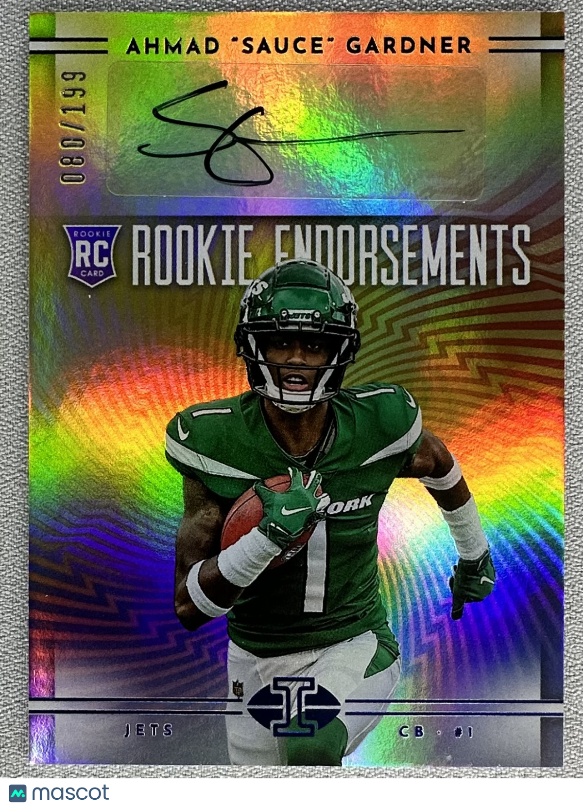 2022 Panini Illusions Ahmad "Sauce" Gardner Rookie Endorsements /199 #RE-AG RC