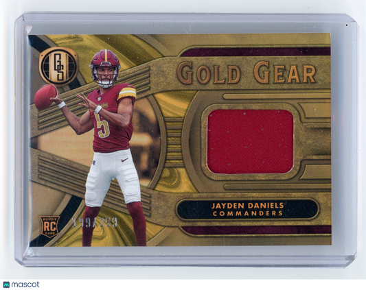 2024 Panini Gold Standard Jayden Daniels Gold Gear RC 199/299 #GG-JDS