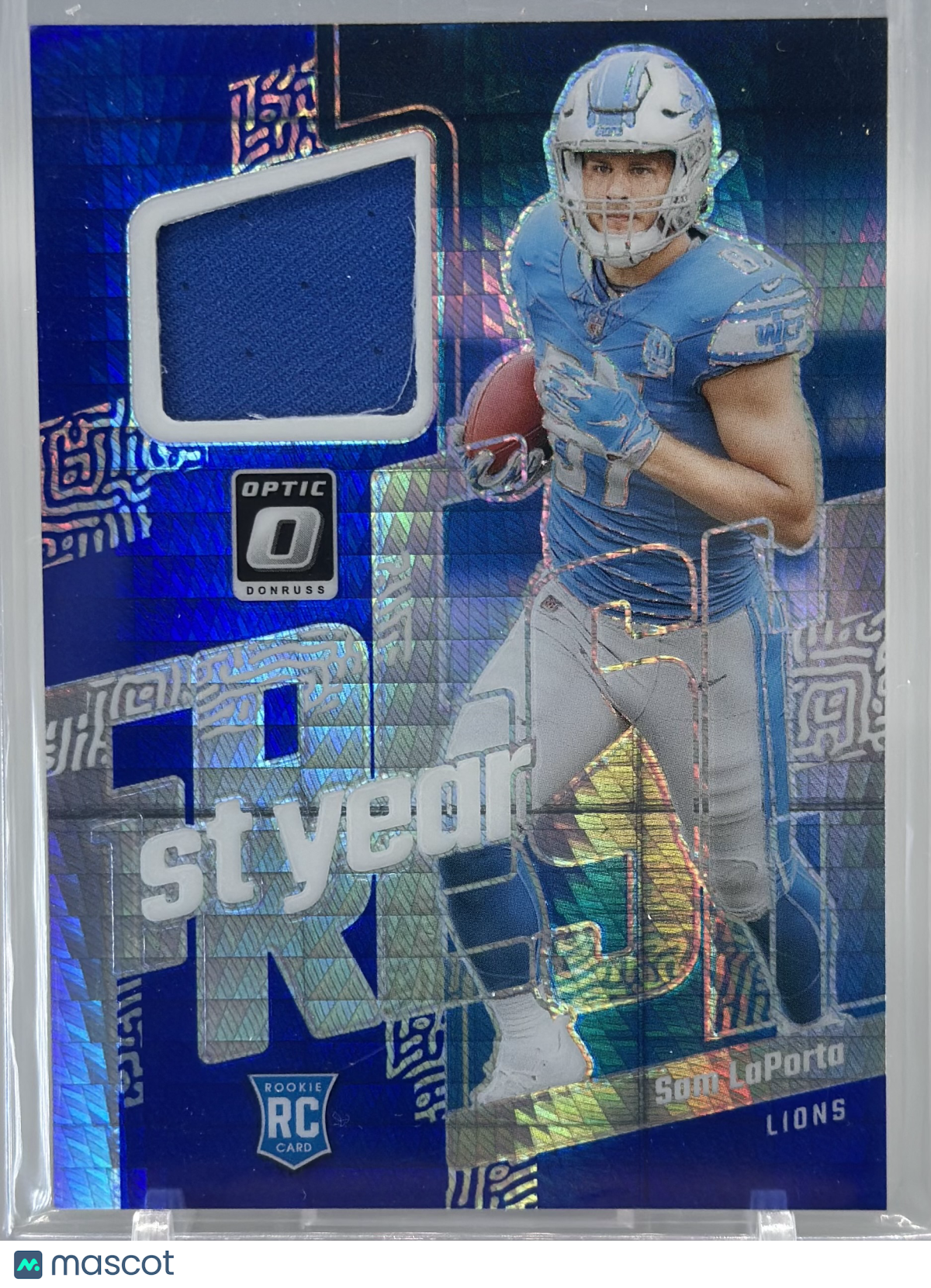 Sam LaPorta 2023 Panini Donruss Optic First Year Fresh Blue Hyper #FYF-SL RC