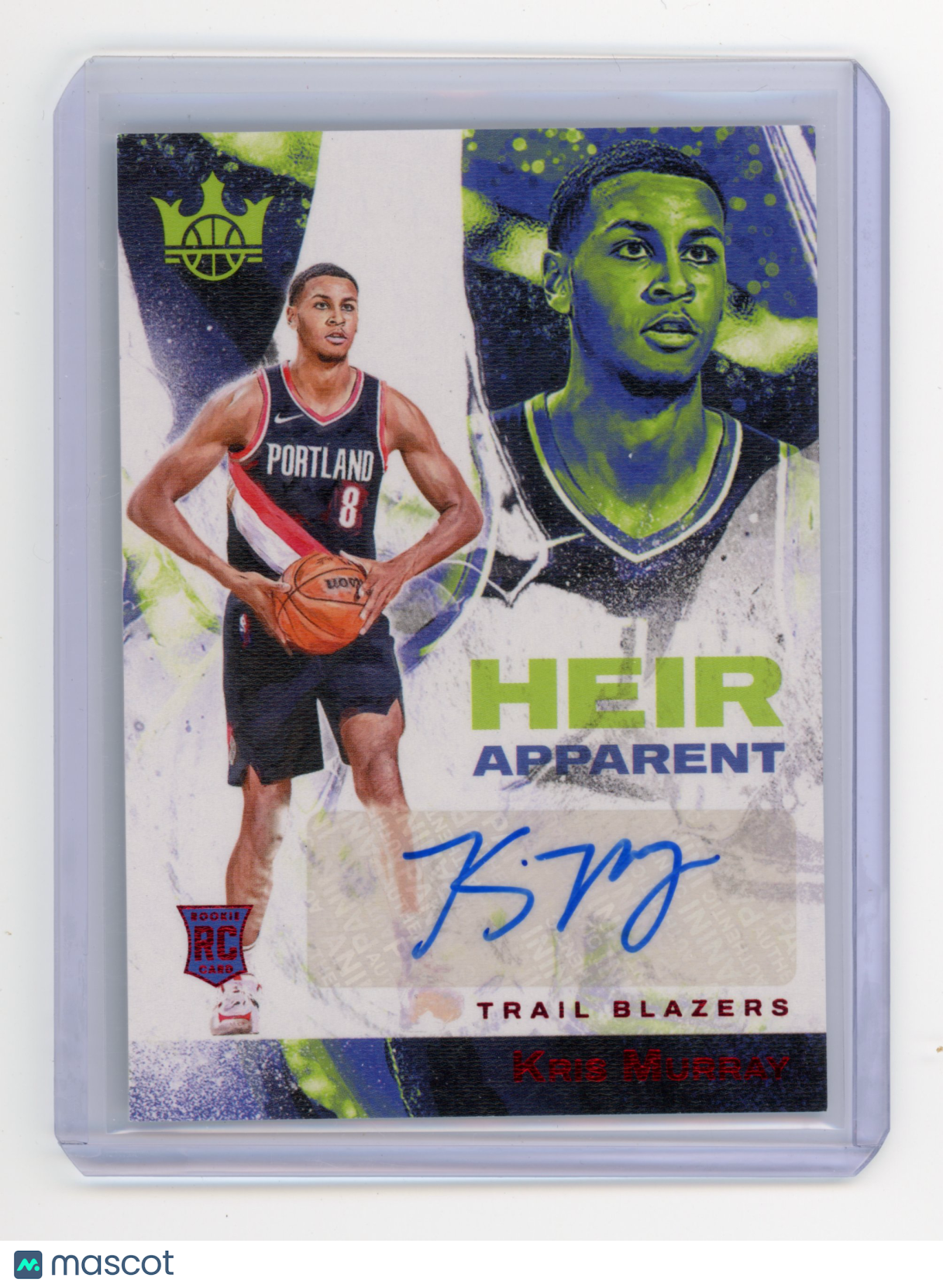 2023 Panini Court Kings Kris Murray Heir Apparent Ruby 51/99 RC #HA-KMT