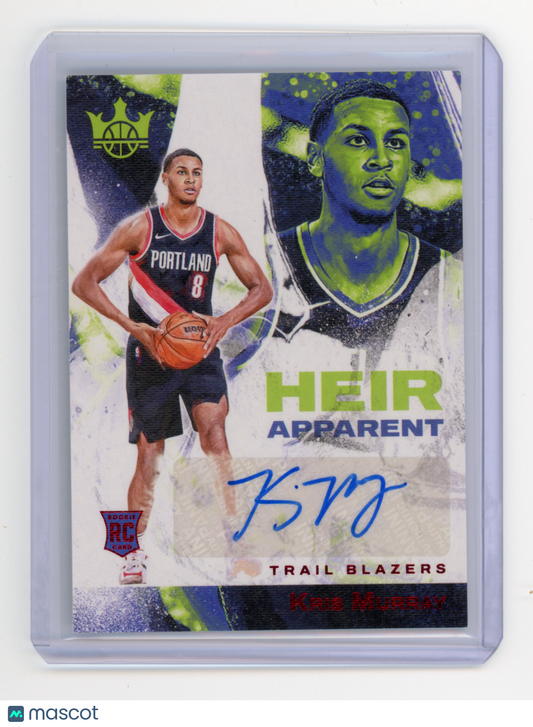 2023 Panini Court Kings Kris Murray Heir Apparent Ruby 51/99 RC #HA-KMT