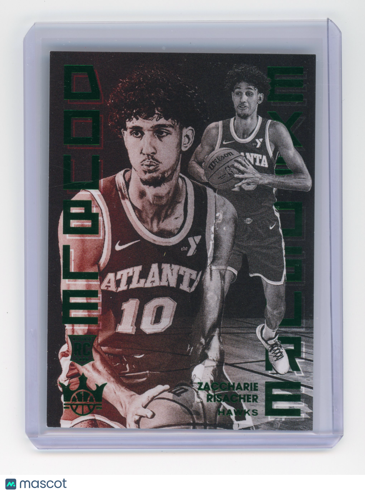 2024 Panini Court Kings Zaccharie Risacher Double Exposure Jade RC 25/49 #4