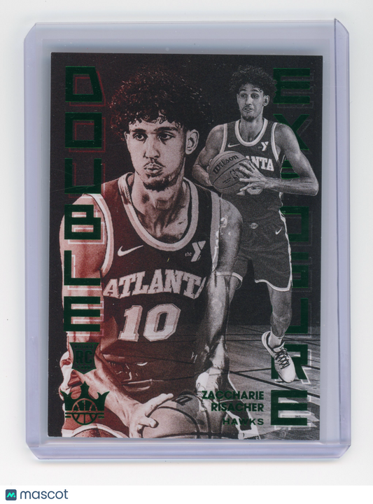 2024 Panini Court Kings Zaccharie Risacher Double Exposure Jade RC 25/49 #4