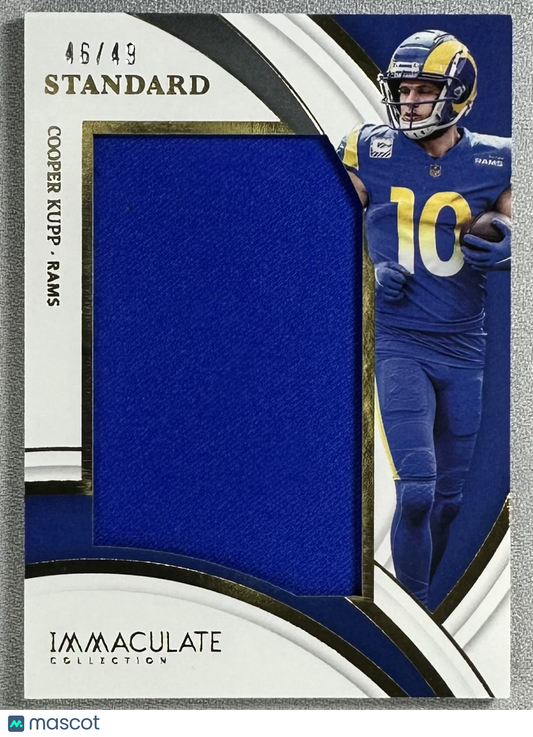 2022 Panini Immaculate Collection Cooper Kupp Standard Jerseys /49 #ISJ-CKU