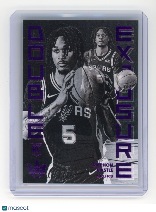 2024 Panini Court Kings Stephon Castle Double Exposure Pink RC 12/15 #25