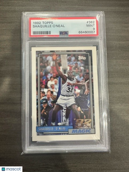 1992 Topps Shaquille O'Neal #362 PSA 9