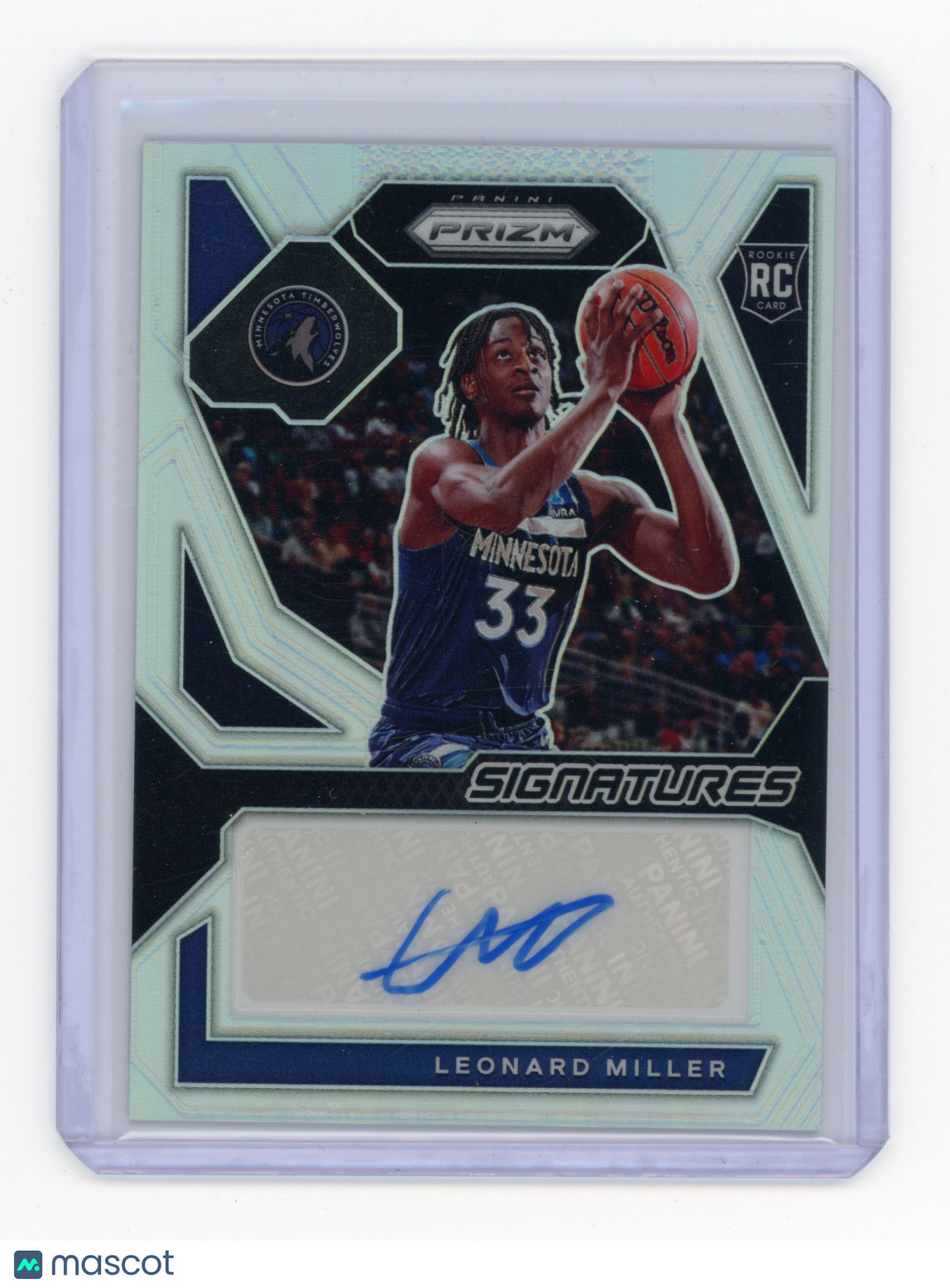 2023 Panini Prizm Signatures Leonard Miller Silver RC #RSI-MIL