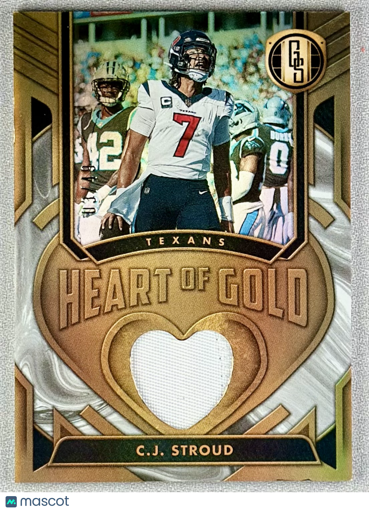 2024 Panini Gold Standard C.J. Stroud Heart of Gold White Gold /49 #HOGT-CJS