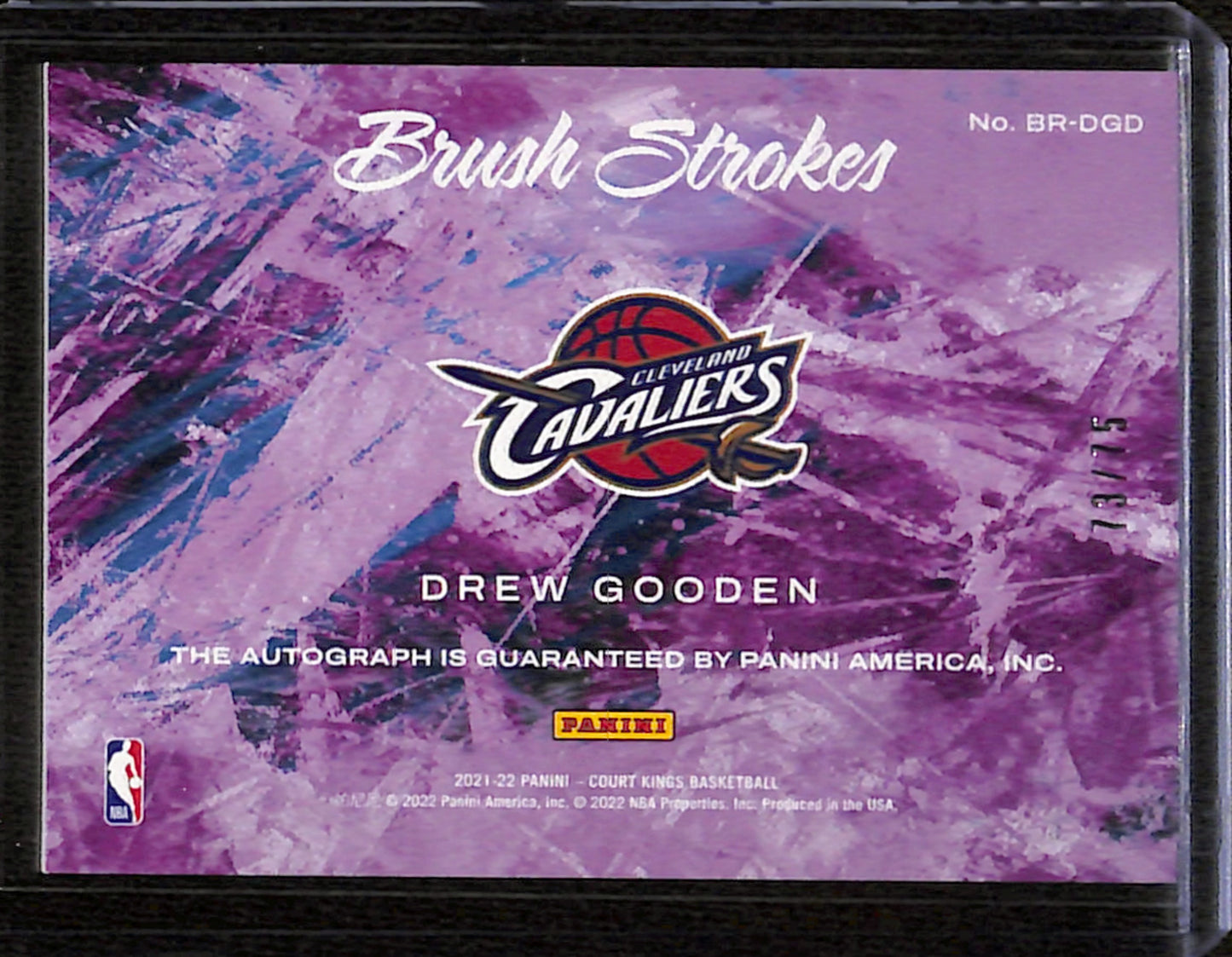 2021-22 Court Kings Drew Gooden Brush Strokes Autographs /75 #BR-DGD