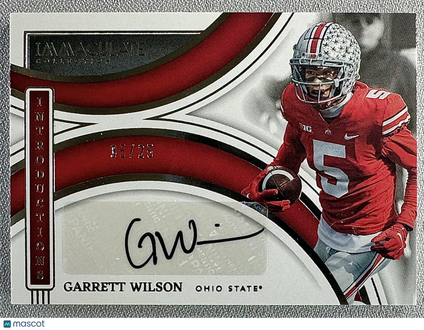 2022 Panini Immaculate Collegiate Garrett Wilson Introductions Auto /25 #II-GWI