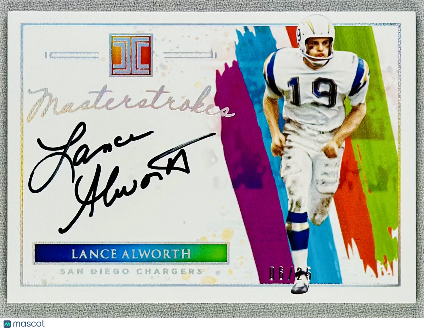 2022 Panini Impeccable Lance Alworth Masterstrokes /25 #MS-LA