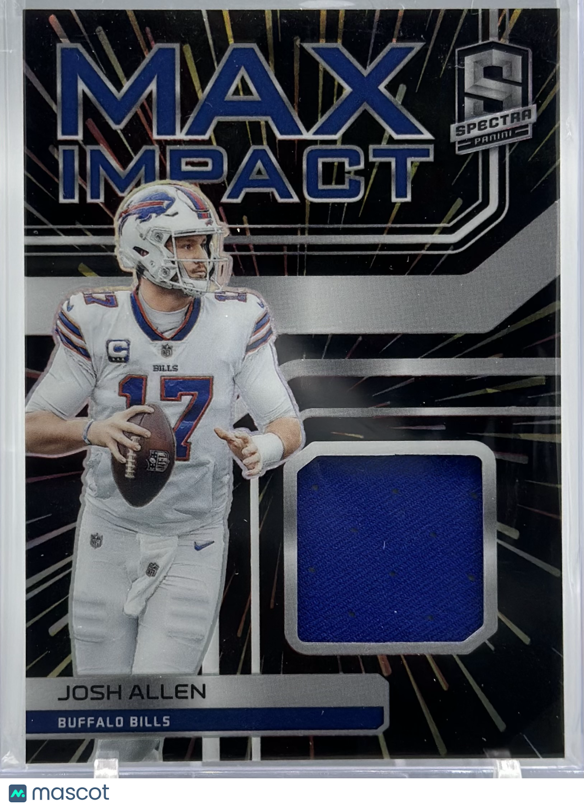 Josh Allen 2022 Panini Spectra Max Impact Hyper /75 #MI-JAL Game Used