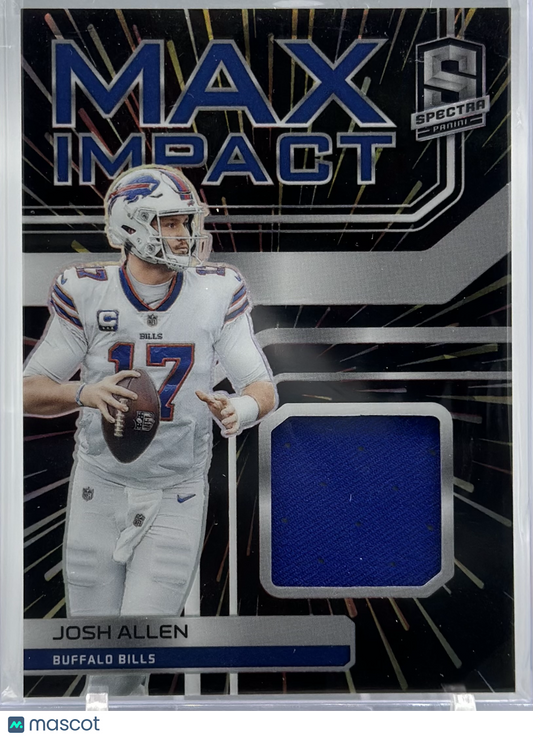 Josh Allen 2022 Panini Spectra Max Impact Hyper /75 #MI-JAL Game Used