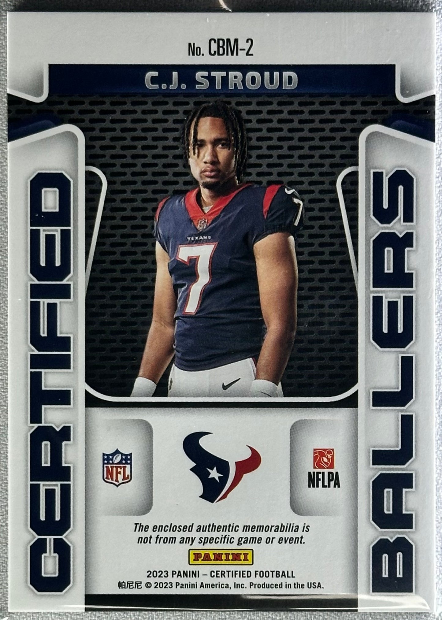 2023 Panini Certified C.J. Stroud Certified Ballers Pink /125 #CBM-2