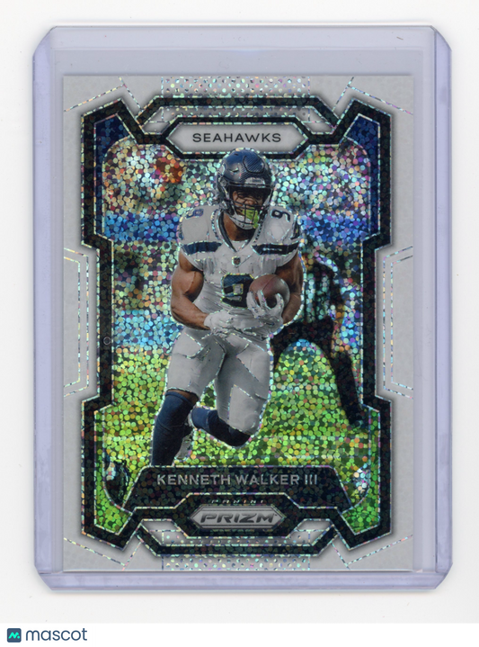 2023 Panini Prizm Kenneth Walker III White Sparkle #261