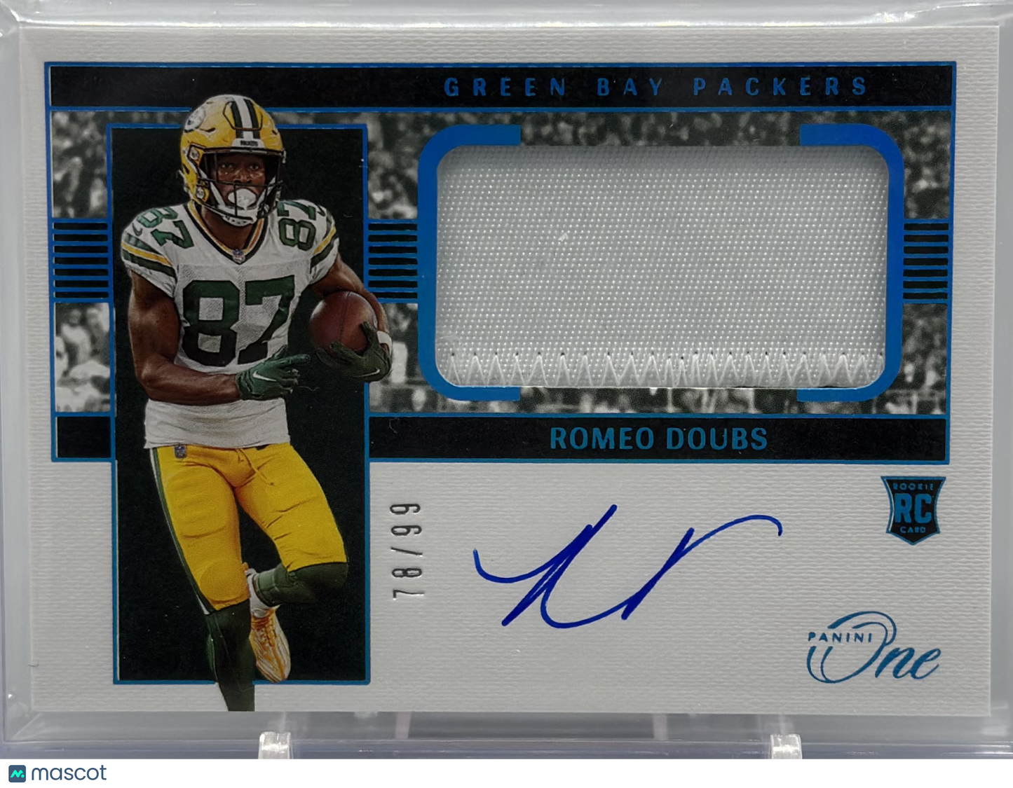 2022 Panini One Romeo Doubs RPA /99 #22