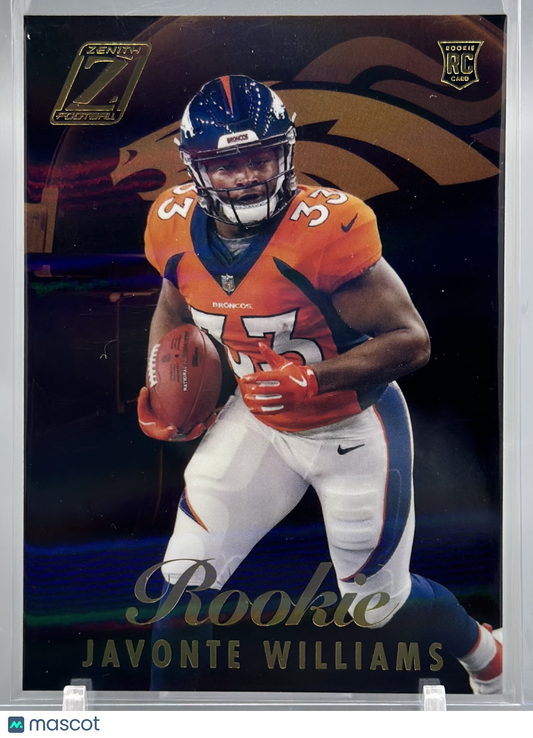 Javonte Williams 2021 Panini Zenith #61 RC