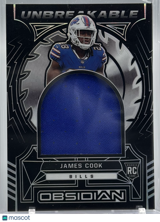 James Cook 2022 Panini Obsidian Unbreakable Materials /125 #UM-JCO