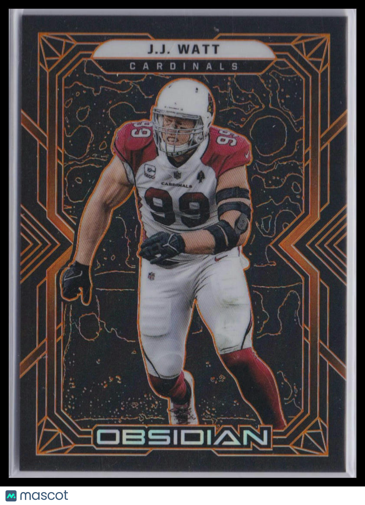 JJ Watt 2022 Obsidian Electric Etch Orange /75 #3