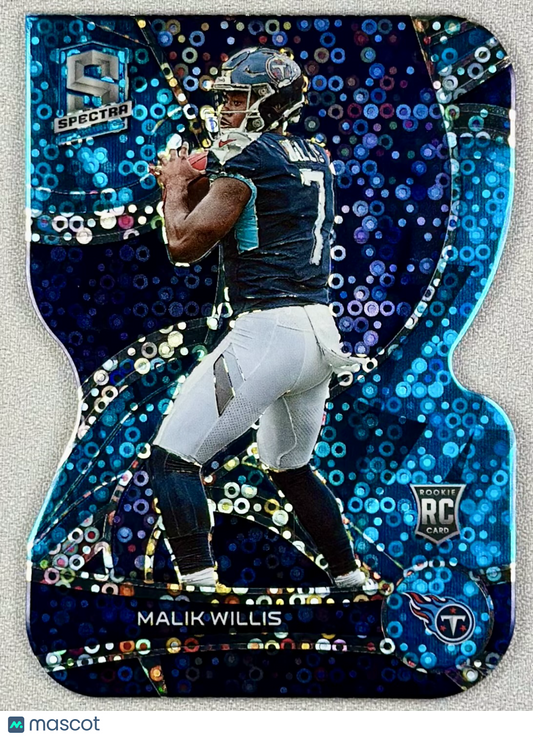 2022 Panini Spectra Malik Willis Blue Neon Die-Cut /50 #138 RC