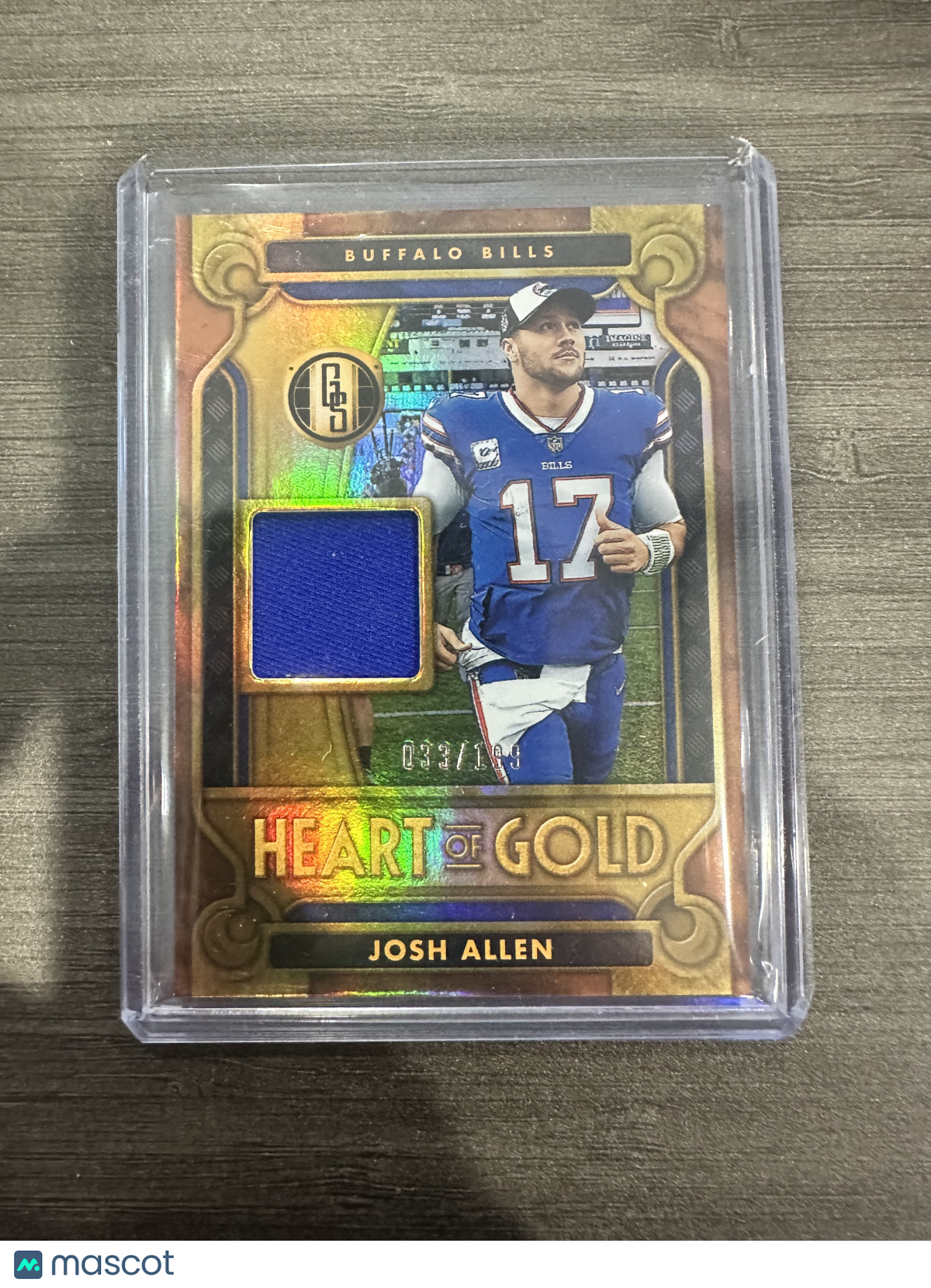 2023 Panini Gold Standard Josh Allen Heart of Gold Threads /199 #3