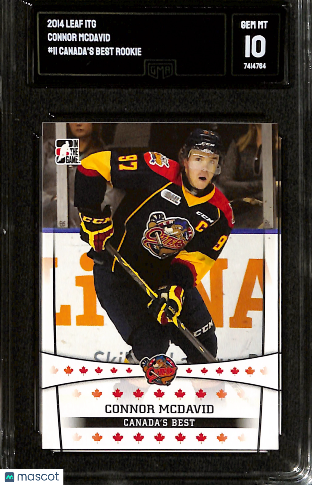 2014-15 Leaf ITG Connor McDavid Canada’s Best Rookie #11 GMA 10